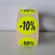 Etiket Ø27mm fluor geel -10% 500/rol